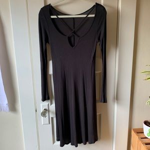 Little black slender dress